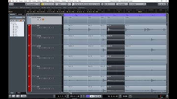 Multitrack Drum Editing in Cubase
