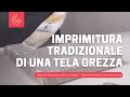 Imprimitura tela per pittura grezza - colla di coniglio e gesso di meudon