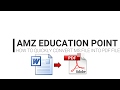 How to quickly convert ms word file into pdf file without any converteramz education point