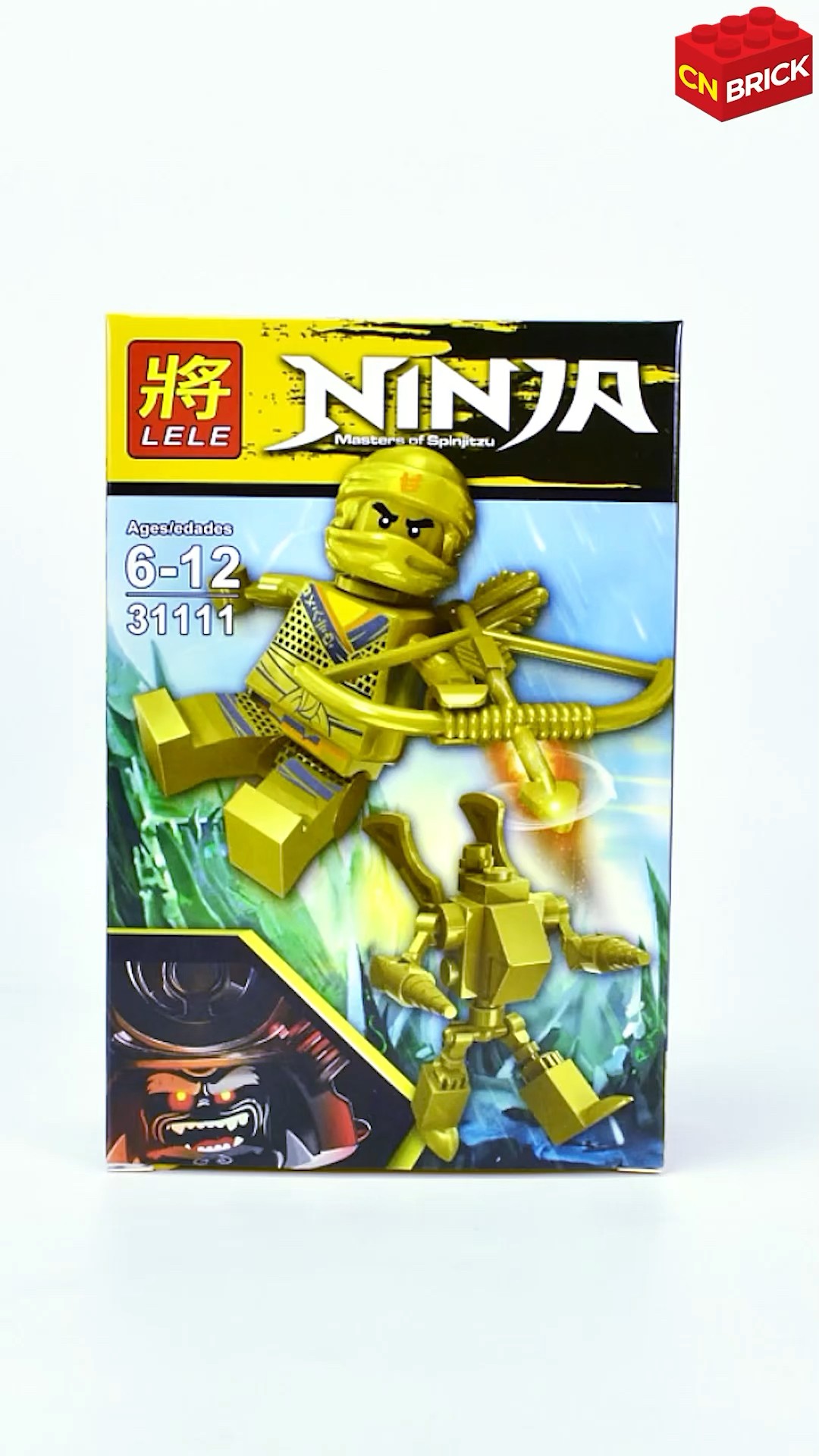 LEGO NINJAGO GOLDEN NINJA COLE LELE 31111 Unofficial LEGO - YouTube