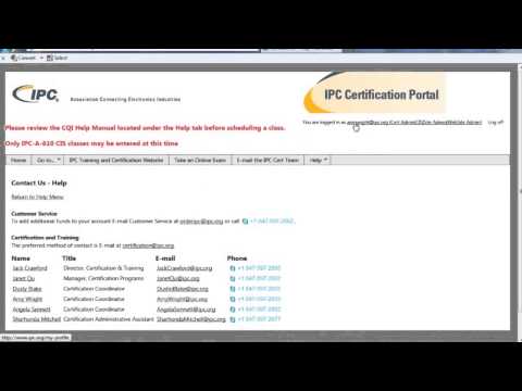 IPC Certification Portal User Guide Part 2