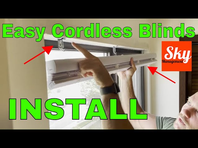 How To Install Cordless Blinds You
