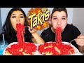 (Not For Kids) Takis Noodles With Cheese • MUKBANG