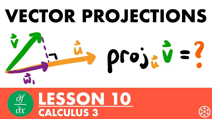 Vector Projections & Orthogonal Components | Calculus 3 Lesson 10 - JK Math