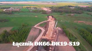 Obwodnica w budowie, łącznik DK66-DK19-S19 Bielsk Podlaski 19.04.2024
