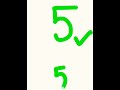 எண் 5. ஐ எப்படி எழுதுவது How to write the number 5#handwriting Number writing# Numberformation.