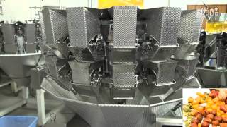 PLC control 14 head combination computer weigher for banana chips,Combinación pesador