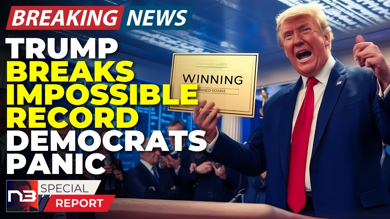 🚨BREAKING: Trump Just Broke A Record Nobody Thought Possible And Democrats Don't Know What To D