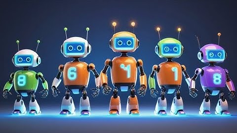 Six Toy Robots Count to Ten | Counting Song for Kids | Learn Numbers with Robots