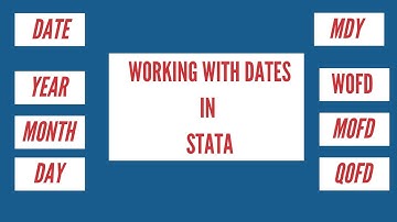 Working With Dates in Stata
