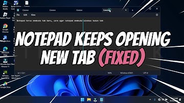 How to Fix Notepad Keeps Opening New Tab in Windows 11