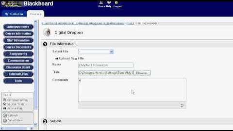 Blackboard Digital Dropbox