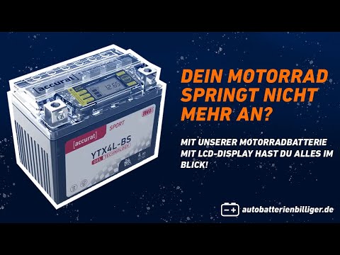 Accurat Sport GEL-Motorradbatterien mit LCD-Display | autobatterienbilliger.de