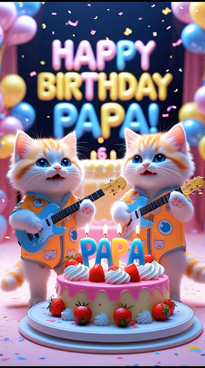 Kucing Nyanyi Selamat Ulang Tahun - Happy Birthday To You #viralvideo #kucing #kucinglucu