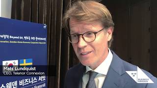 Interview with Telenor Connexion CEO Mats Lundquist | Sweden-Korea Business Summit 2019 screenshot 4