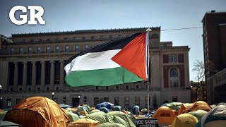 Suspende Columbia a manifestantes pro palestinos