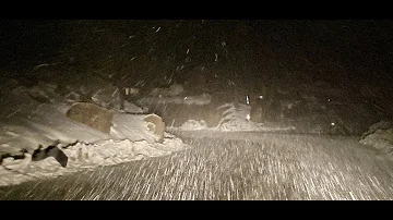 Wow!! The ☃️ #snow ☃️ is really Coming Down in Big Bear Lake, CA. Very little Visibility. 4/4/2024
