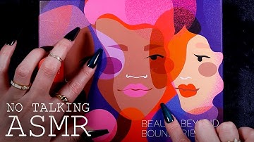 ASMR Beauty Box Tracing (🎧 NO TALKING | tracing, sparce gentle tapping)