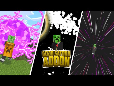 GOJO SATORU IN MINECRAFT!! DOMAIN EXPANSION INFINITE VOID & HOLLOW PURPLE!!