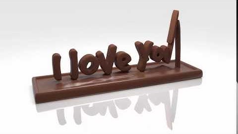 Blender Chocolate Text Animation.