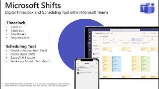 Microsoft Shifts, a simple timeclock or full scheduling Tool