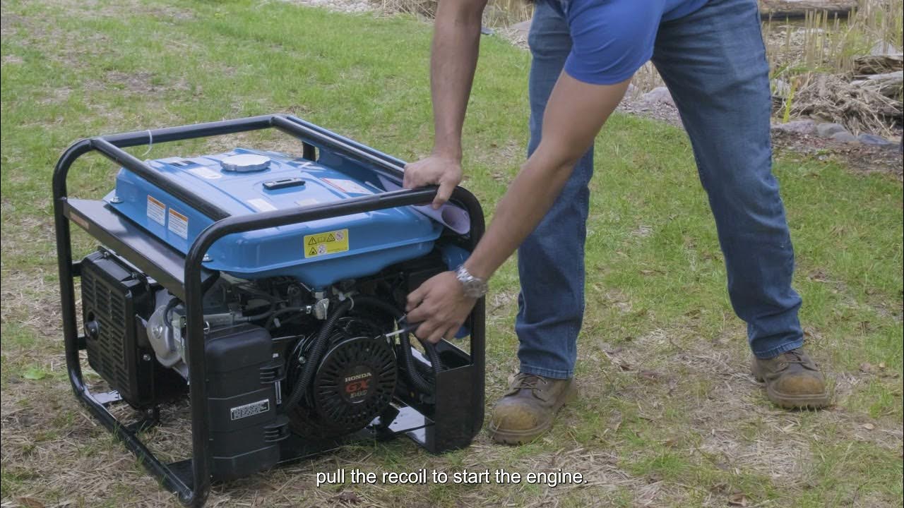 How to Operate a Tsurumi TPG Generator - YouTube