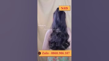 Tóc giả kẹp ngoạm xoăn N49 dài 55cm dài đẹp siêu xinh ạ  #wigs #hairstyle #hair #huongdancattoc