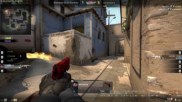 CS:GO de_mirage 1v4 Clutch!