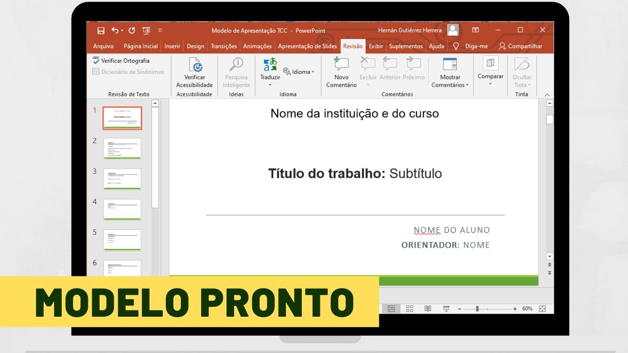 Como fazer uma boa apresentação de slides TCC?