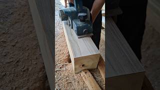 Cara cepat menyerut balok kayu #woodworking #diy #tips #tools #tricks