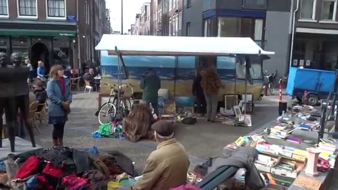 De Lapjesmarkt in de Jordaan Amsterdam