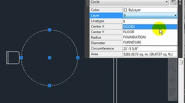Modifying Properties Using the Quick Property Panel - AutoCAD 2011