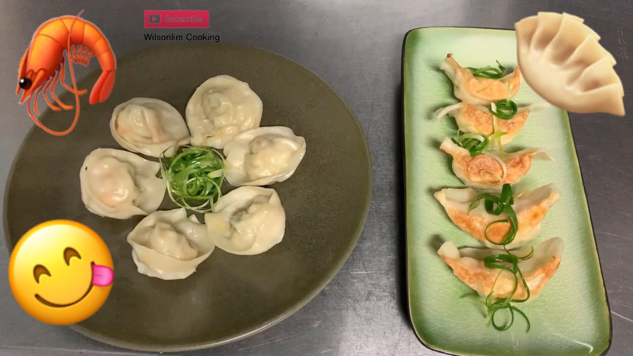 Chicken & Scallop Dumplings & Pan Fried Gyoza with Prawns YouTube