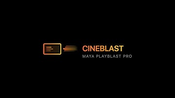 CineBlast Advanced Autodesk Maya playblast tool