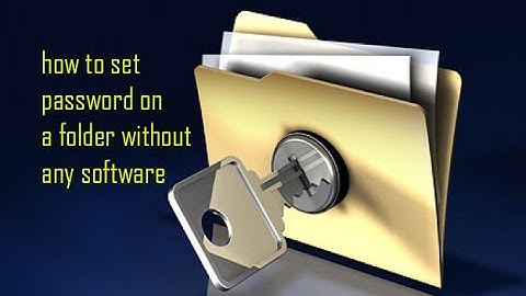how to set password for folders without any softwares in windows 10, 8,7,xp(english)
