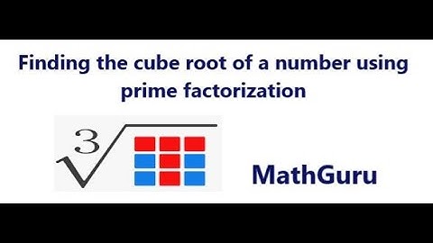 Finding the Cube root of a number using prime factorization| Cuberoot