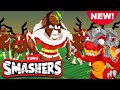 NEW SMASHERS! Reindeer Reign of Terror | T-Rex Battle - Episode 12 | Cartoons for Kids | Zuru