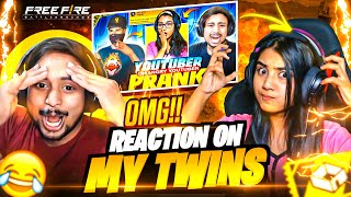 REACT 😲 ON MY TWINS 👩‍👧 || CREATED BY PN REX ⚡ || GARENA FREE FIRE