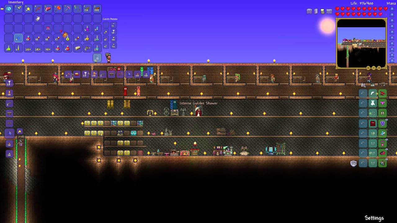 How to make Golden Shower item Terraria YouTube