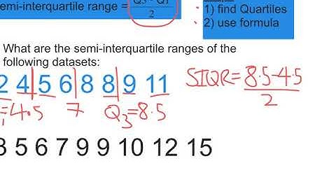 Statistics: semi-interquartile range