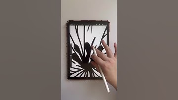 Designing a Boho Rose sticker in Procreate #shorts