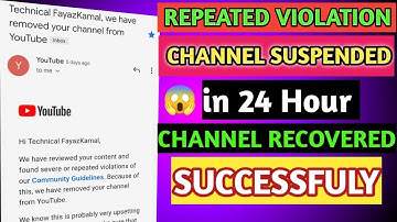 Recover youtube terminated channel in 24 Hours | How to recover suspended youtube channel 2022 #yt