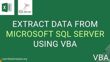How to Retrieve Data From Microsoft SQL Server with Excel VBA | Excel VBA Automation