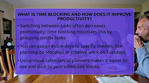What Is Time Blocking And How Does It Improve Productivity? - The Personal Growth Path