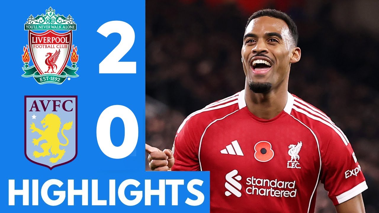 Liverpool vs Aston Villa (2-0) Highlights | Mo Salah and Gravenberch goal
