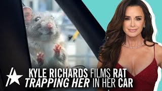 Kyle Richards PANICS As Rat Crawls On Her Car As She's TRAPPED Inside