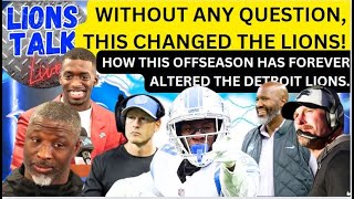 LIONS TALK LIVE MORNING SHOW!!! HOW DETROIT HAS FOREVER CHANGED THE LIONS FRANCHISE.