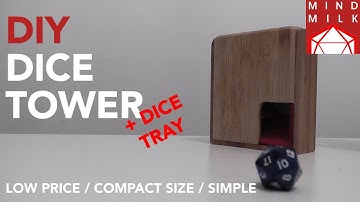 DIY mini dice tower D&D