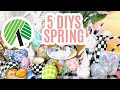 🐰5 DIYS SPRING DOLLAR TREE DECOR CRAFTS 🐰"I love Spring" ep 1 Olivias Romantic Home DIY