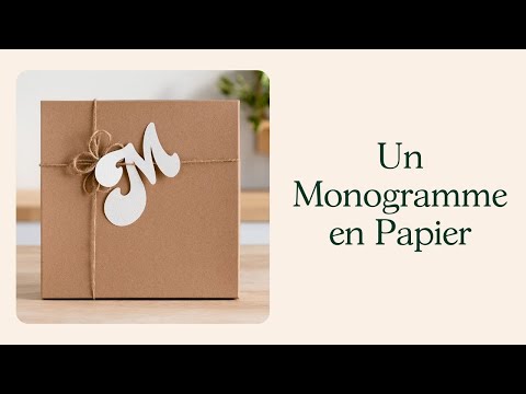 Guide : créer un monogramme en papier pour débutants
